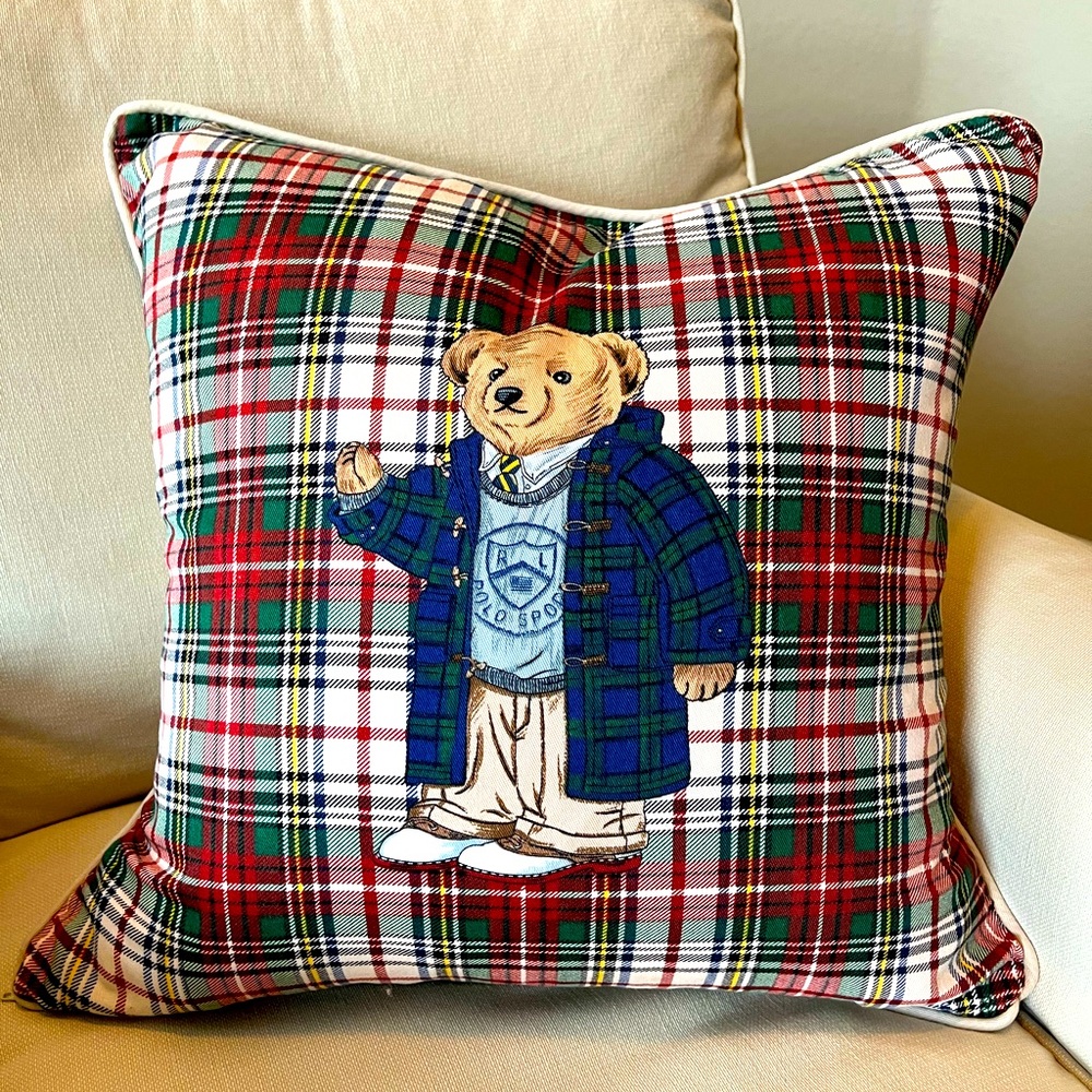 Ralph Lauren Polo Bear Pillow Cover